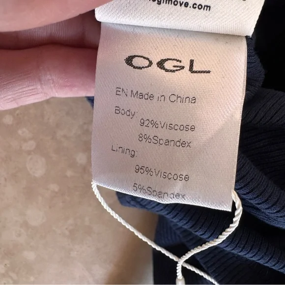 OGL Navy Blue Square Open Back Brami Tank Top Womens Size S - Picture 13 of 16